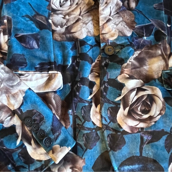 ASOS Velvet Blazer with Floral Design - Picture 5 of 6